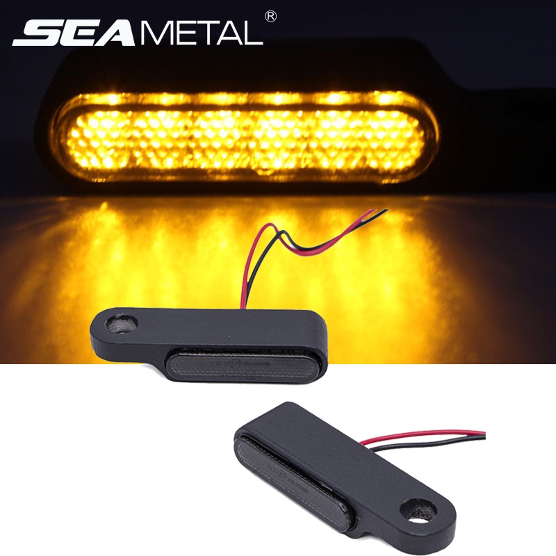 SEAMETAL12V LED Motorcycle Turn Signal Light Universal Motorcycle