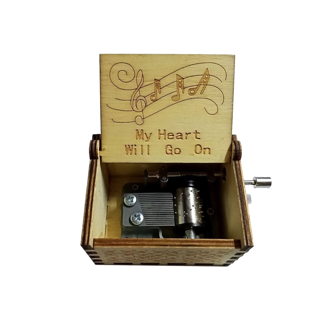 Monstermarketing Wooden Music Box- My Heart Will Go on Engraved Musical ...