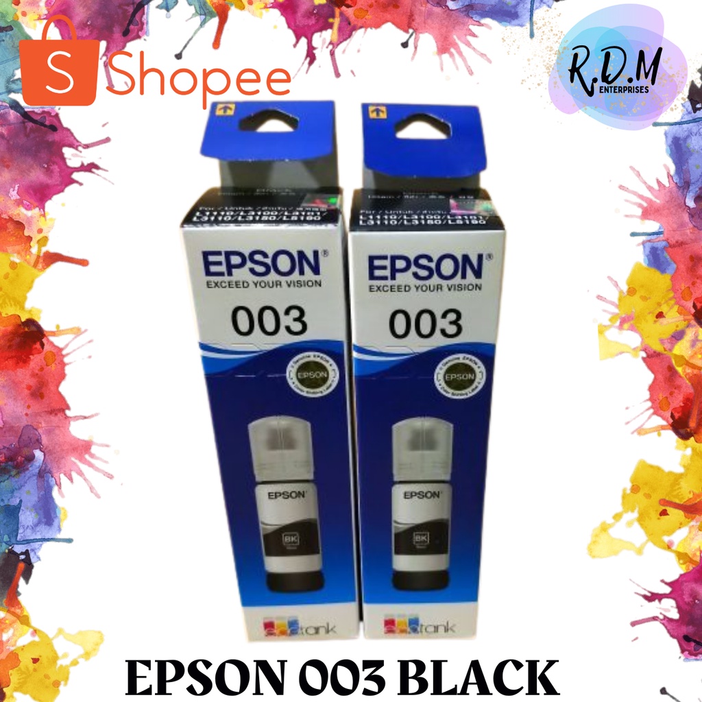 Epson 003 Ink Bottle Black Shopee Philippines 4375