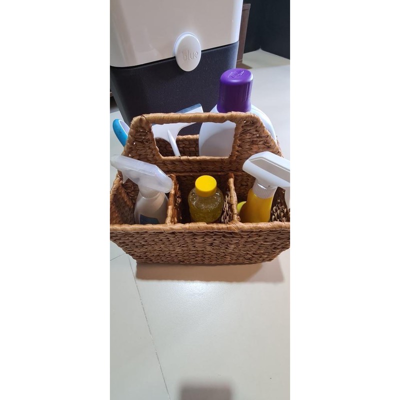 KITCHEN CADDY ORGANIZER BATHROOM CADDY WOVEN | Shopee Philippines