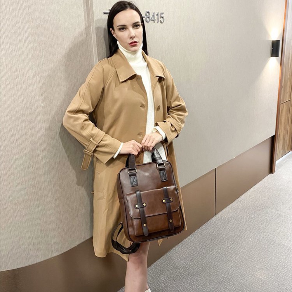 PU Leather Backpack Women Fashion Backpacks Casual College School Bag ...