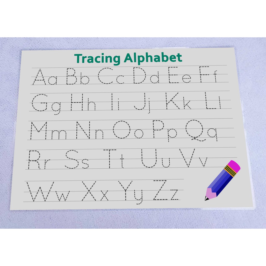 Tracing Name, Lines, Alphabet, Shape, Numbers and Marker Pens and Rings