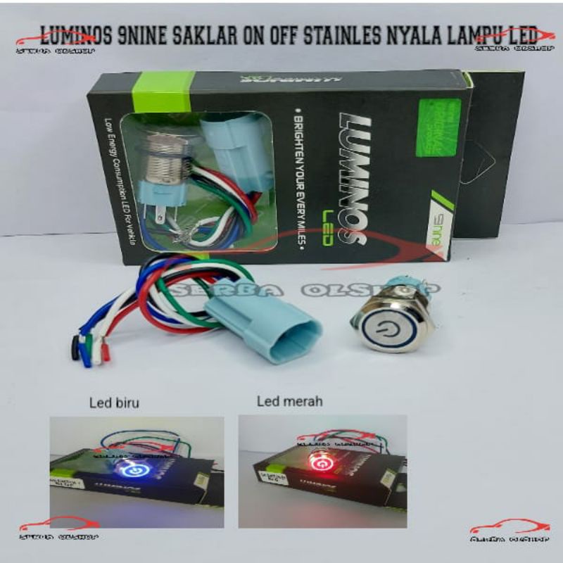 Luminos SWITCH ON STAINLESS SWITCH ON - OFF LOGO For Car Motors ...
