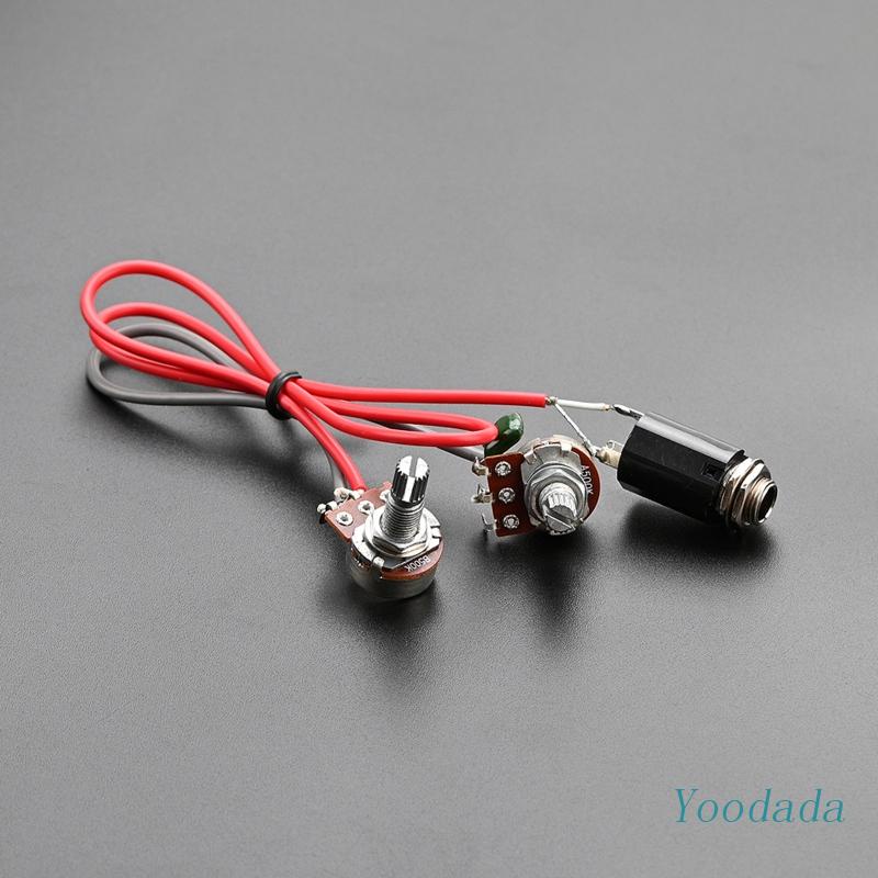 Yoo Prewired Electric Wiring Harness Kit 1 Tone 1 Volume&Jacks Guitar
