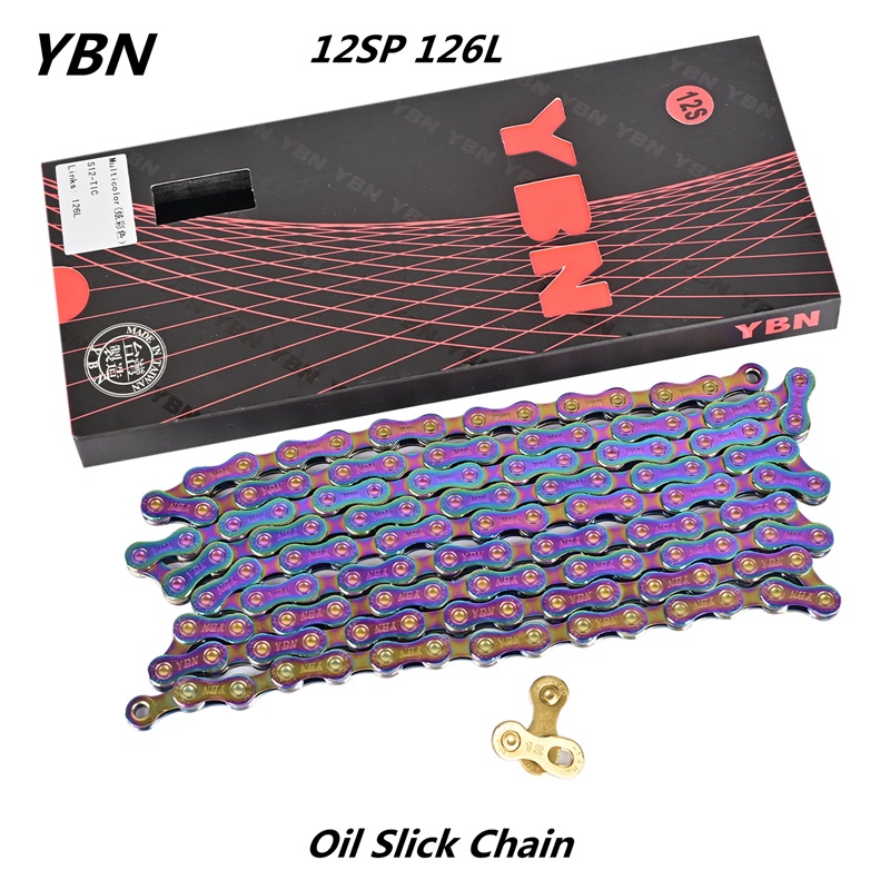 YBN SLA H11 S12TI 11 12 Speed Oil Slick Titanium coating Bicycle