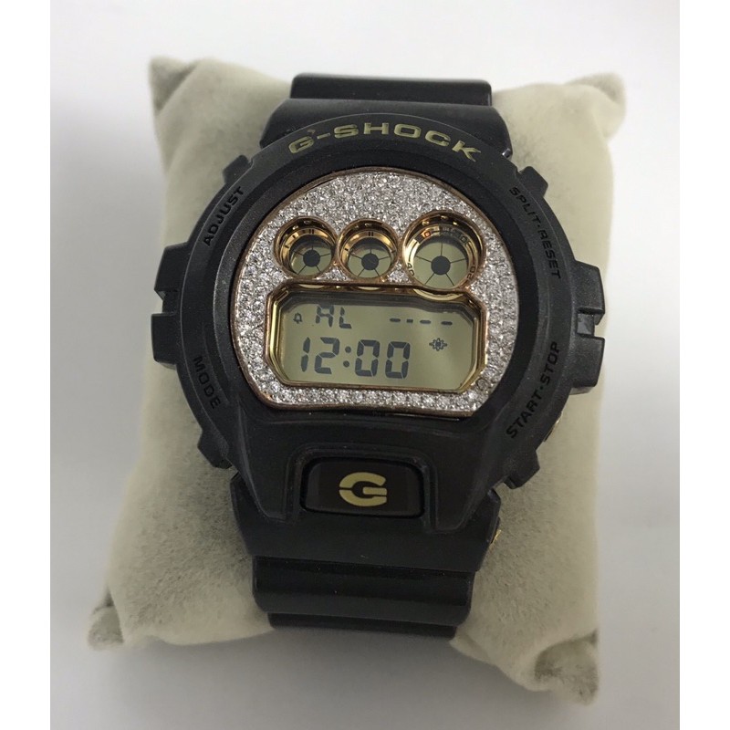 Custom Iced Out Bling Bezel Face G shock DW 6900BR 5DR Shopee