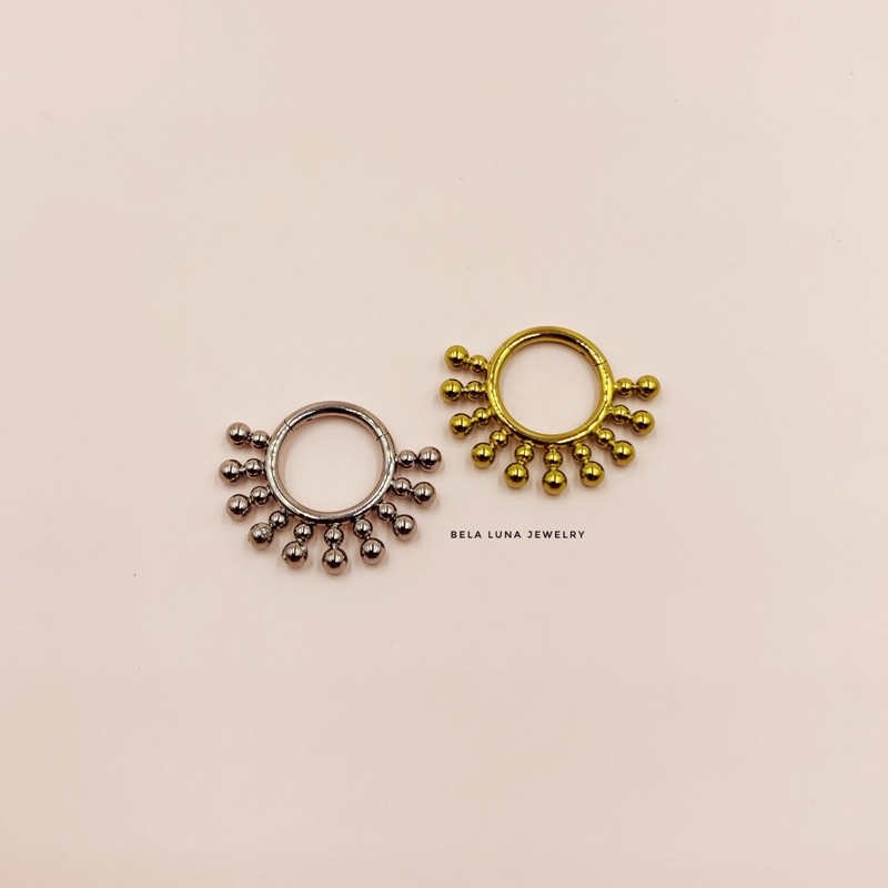 Titanium Rabiah Seamless Hinged Ring | Sold per piece | Shopee Philippines
