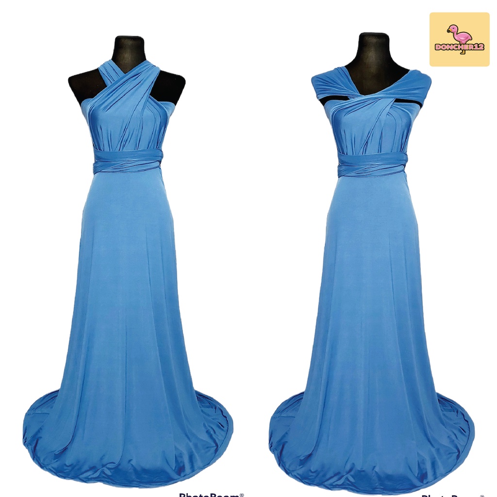 Infinity Dress FLOOR LENGTH WITH TUBE ATTACHED click for more colors fit small to sl COD Shopee Philippines