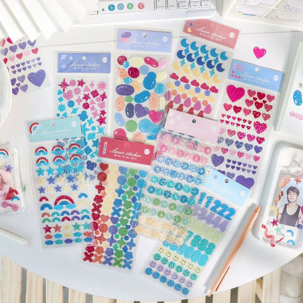 Laser Colorful PVC Waterproof sticker Shopee Philippines