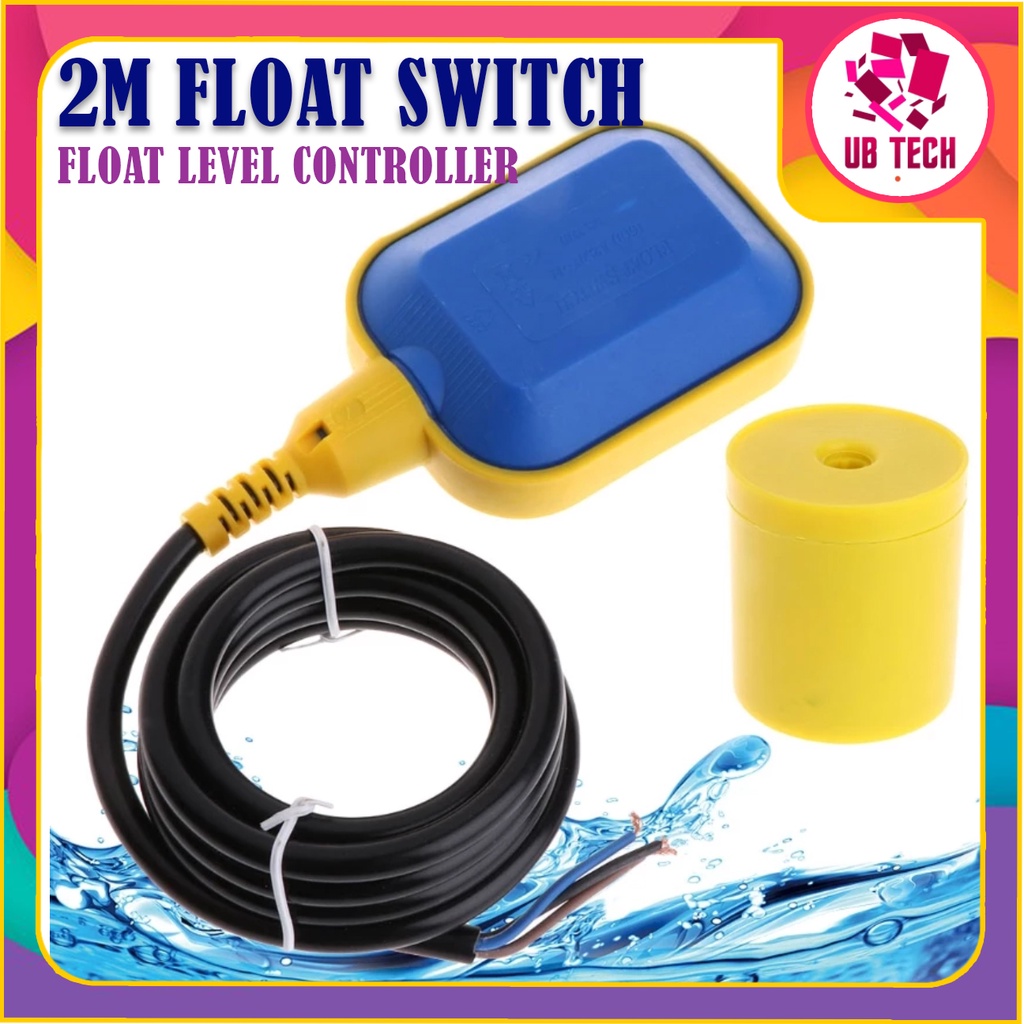 2M Float Switch Water Tank Level Controller Sensor Liquid Contractor ...