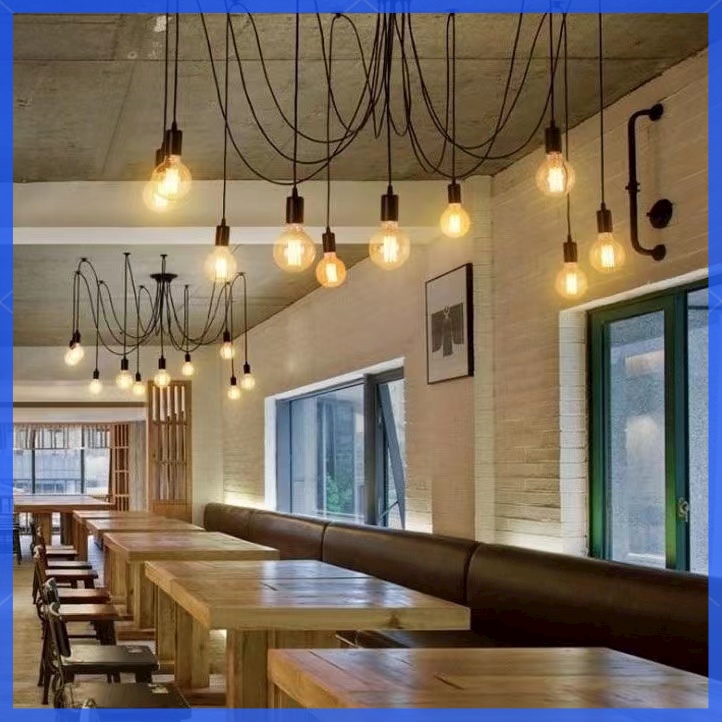 Ceiling light1-2m Hang Light DIY Retro Bar Counter Light Chandelier ...