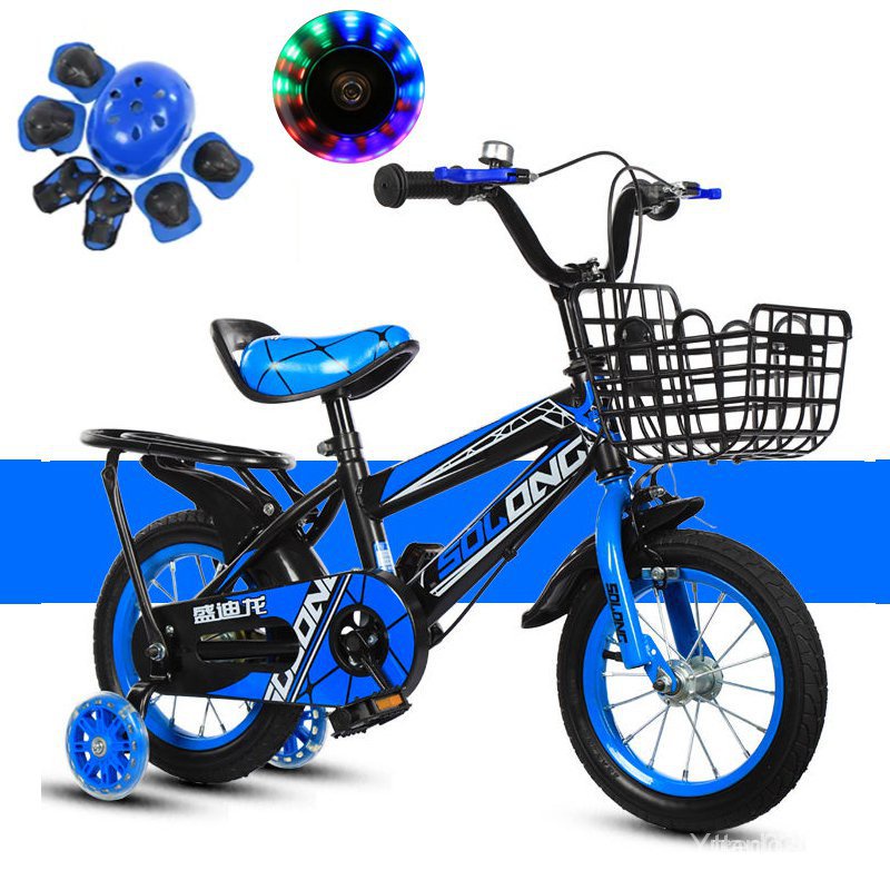 Bicycle Children's with Helmet 3567810 Years Old Boy Bicycle 12 / 14 / 16 / 18 / 20 Inch