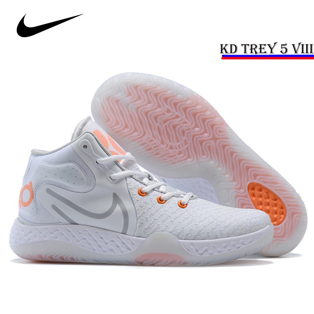Nike Basketball Shoes KD TREY 5 VII EP KD for men white Orange | Shopee  Philippines