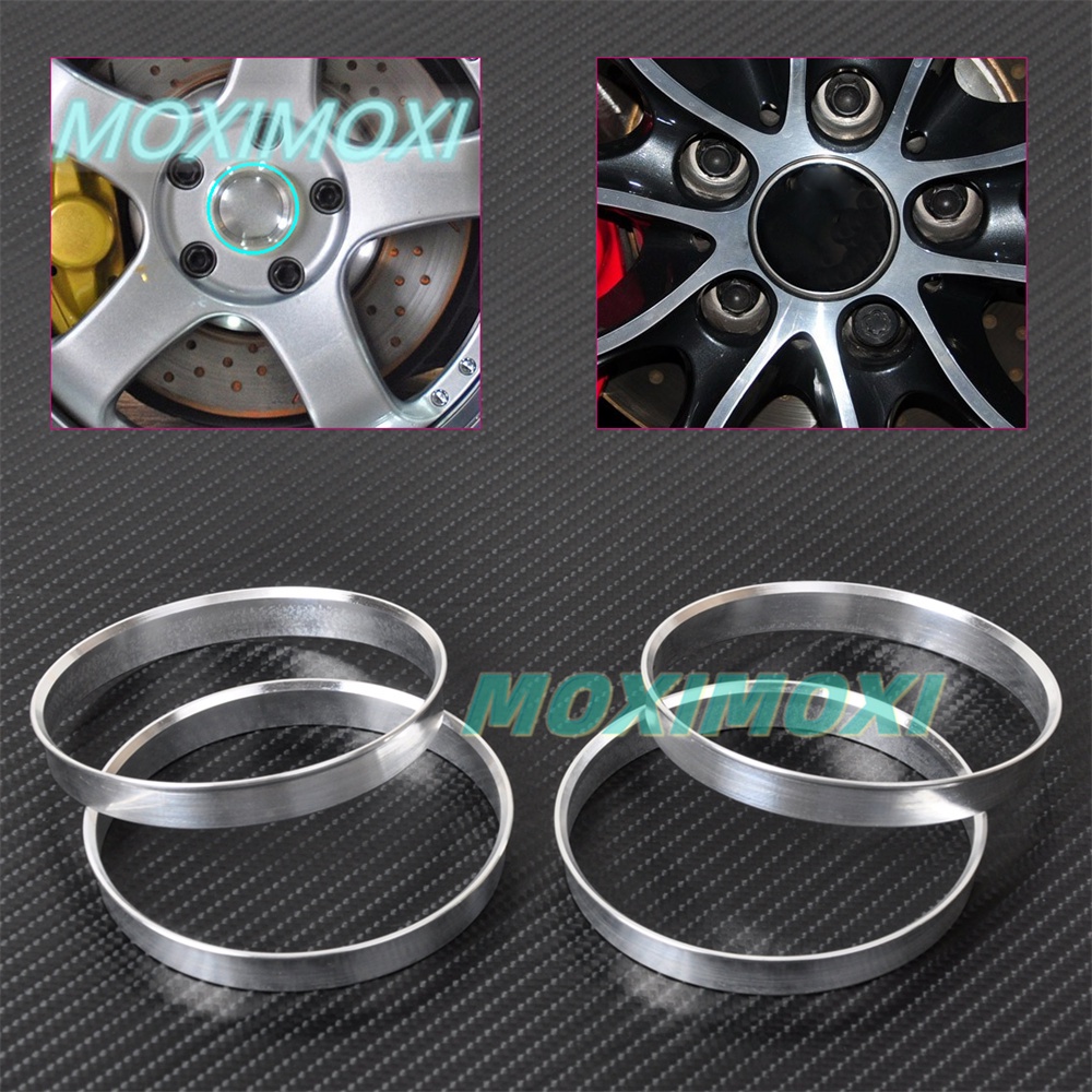 4pcs/set Universal Wheel Hub Center Rings Aluminum Alloy Centric Hub ...