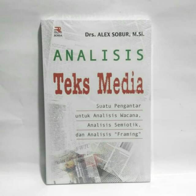 Media TEXT ANALYSIS BOOK - ALEX SOBUR, DRS., MSI. | Shopee Philippines