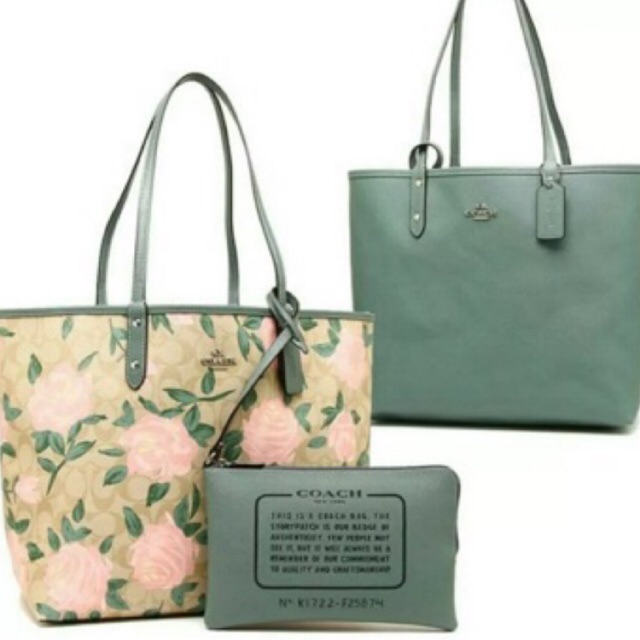 Coach reversible camo on sale tote