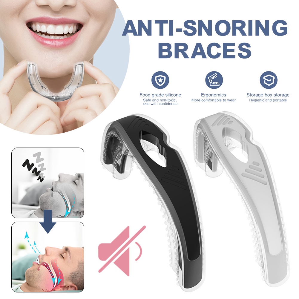 Hailicare Anti Snoring Mouthpiece Anti Snore Device Braces Bruxism Tray