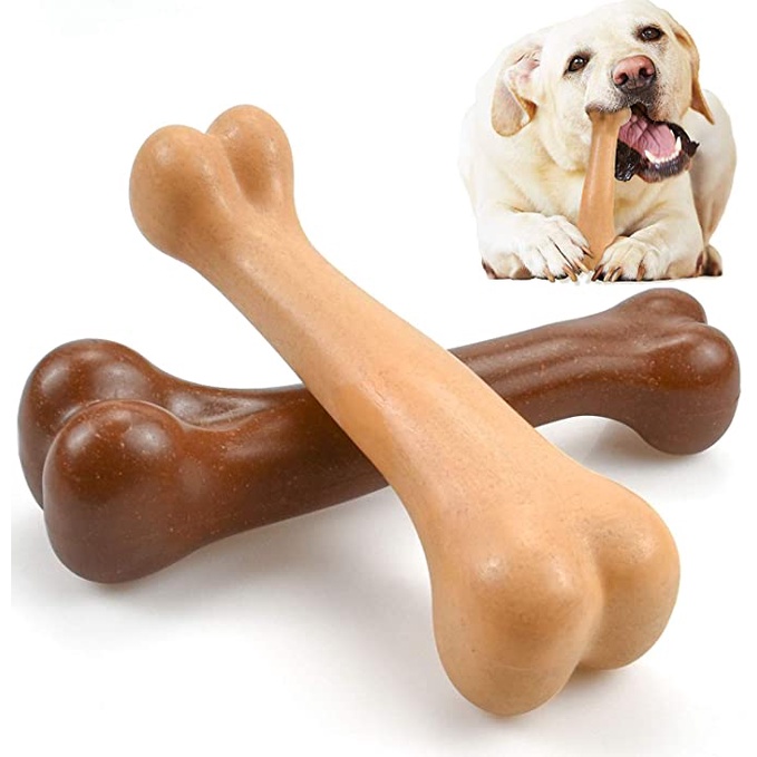 Natural Tough Anti-Bite Bone Indestructible Dog Bone Chew Toy for