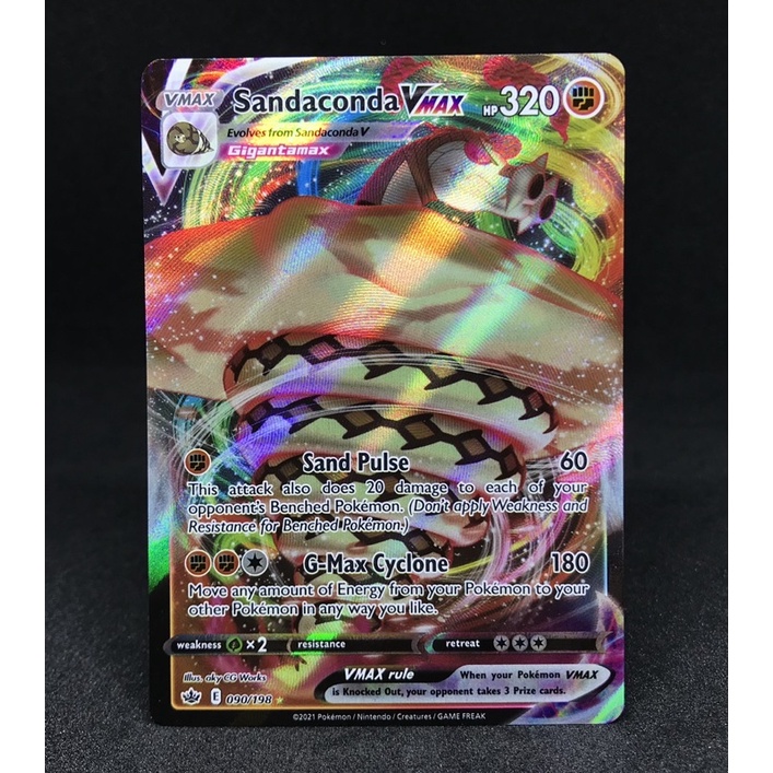 sandaconda vmax pokemon card value Pokemon Chilling Reign Sandaconda VMAX #90 main image 1