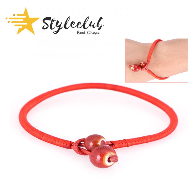 The Original Lucky Ceramic Red String Bracelets [Set of 2