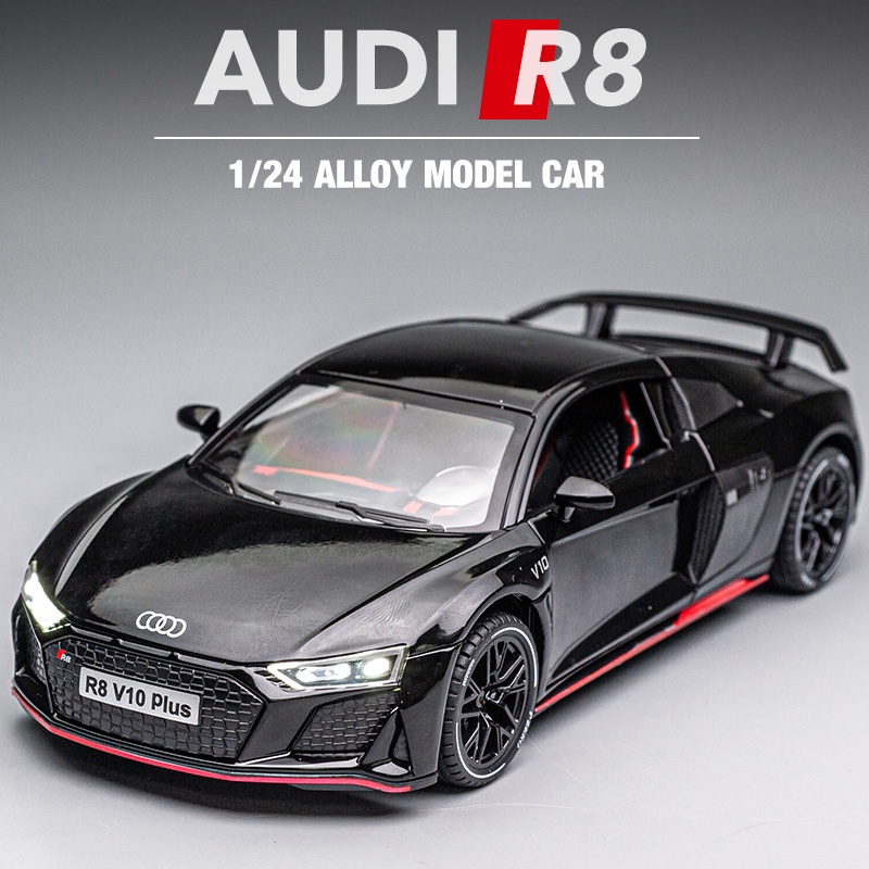 1:24 AUDI R8 Performance Car Models Alloy Diecast Toy Vehicle Doors ...