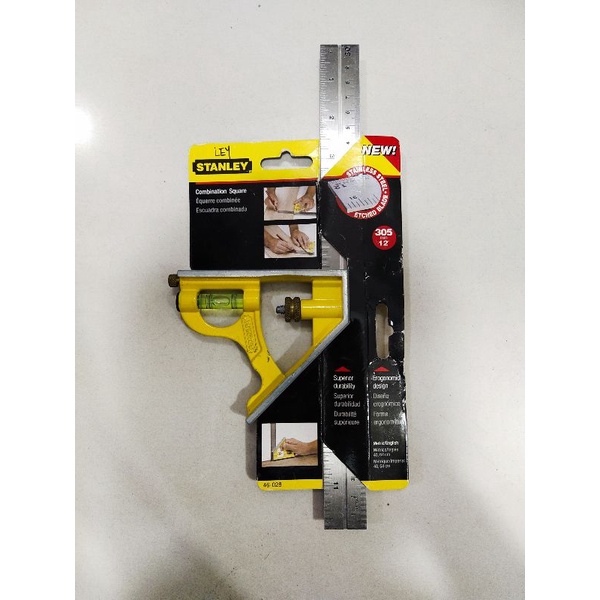 Stanley Combination Square Ruler 305mm 12inch Shopee Philippines