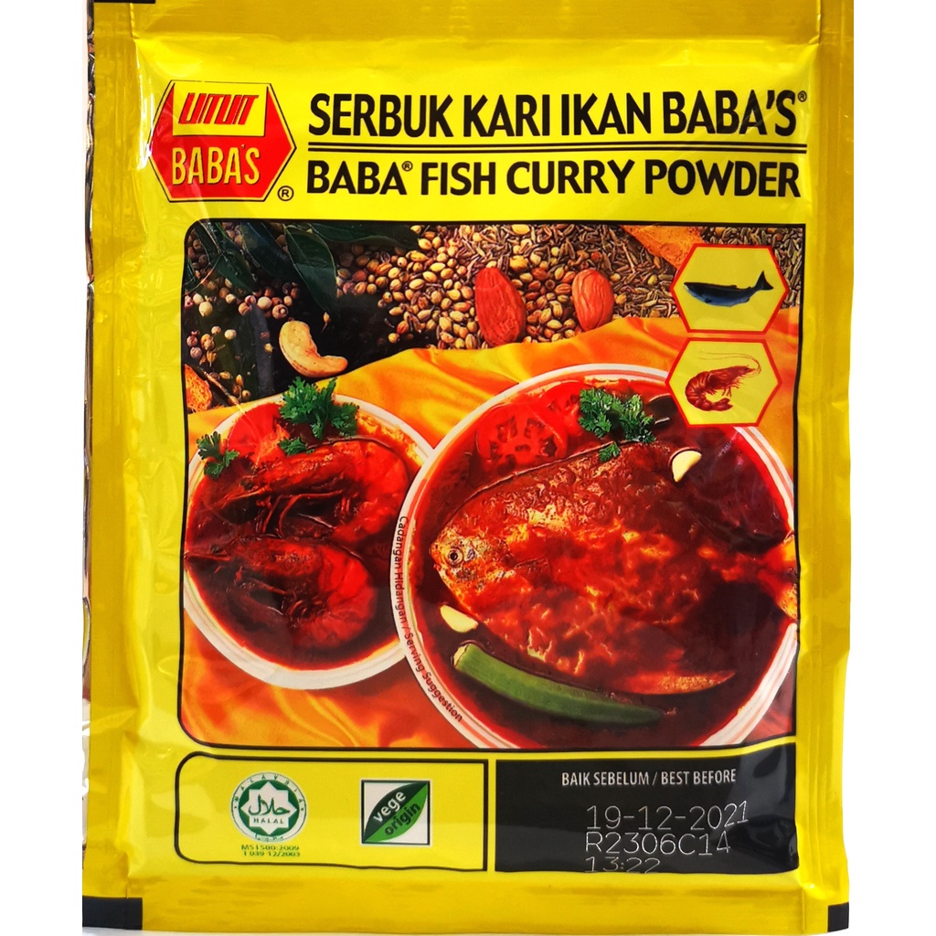 YM Baba's Meat Curry Powder 25gm Fish Curry Kurma Mix Chilli Powder