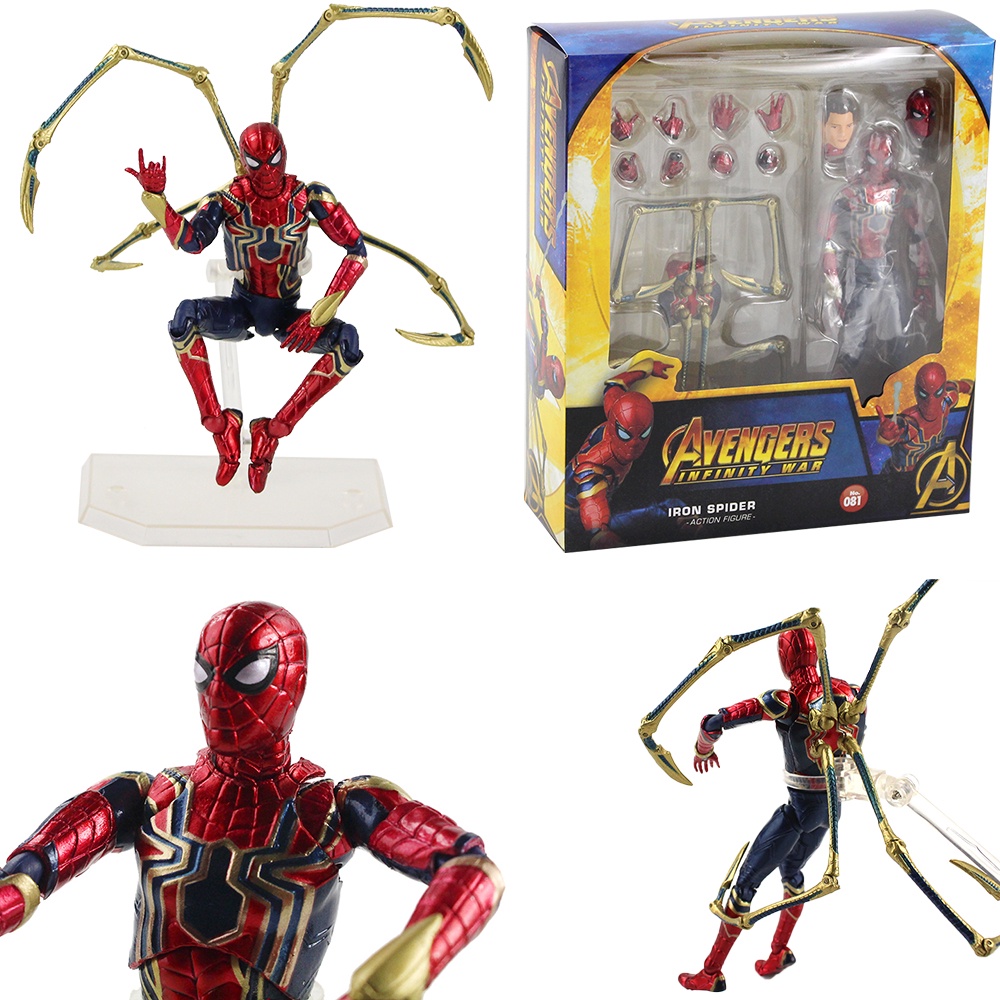 Mafex iron deals spider infinity war