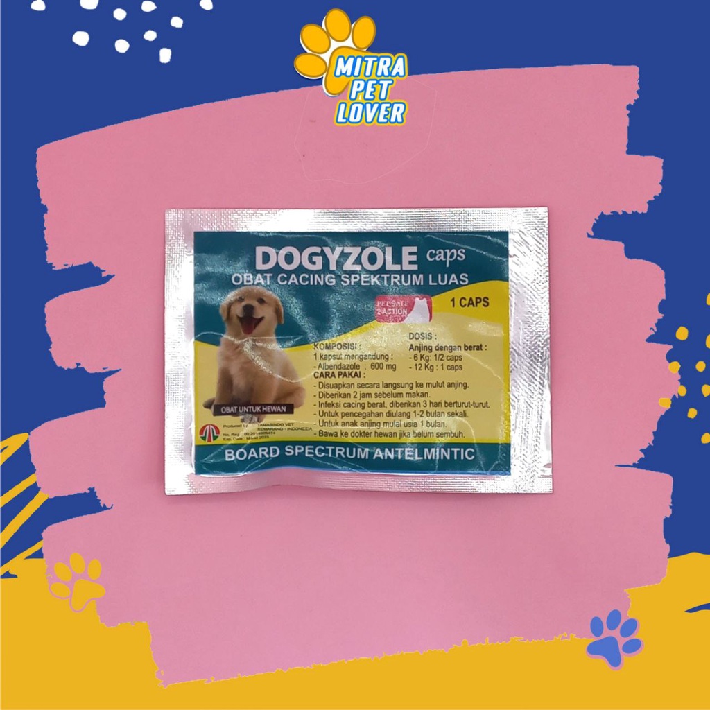 Dog Worm Medicine DOGYZOLE CAPSUL Effectively Eradicate All Types