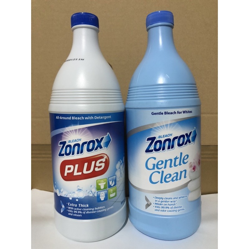 Zonrox Gentle Clean / Zonrox Plus 900ml Shopee Philippines