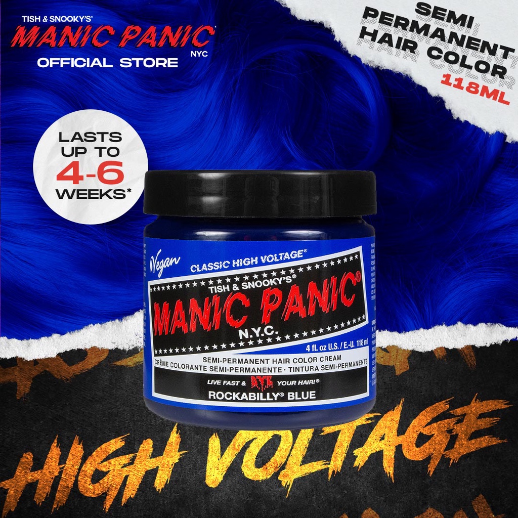 Manic Panic Classic High Voltage In Rockabilly Blue 118ml Shopee Philippines 