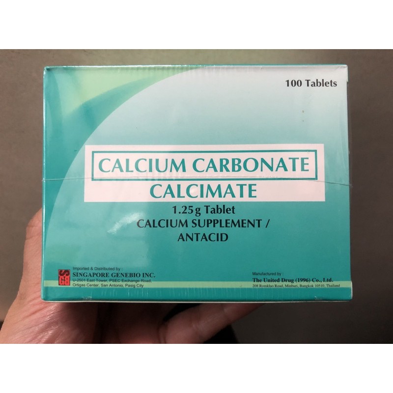 Calcium Carbonate Calcimate 125g Calcium Supplementantacid Shopee