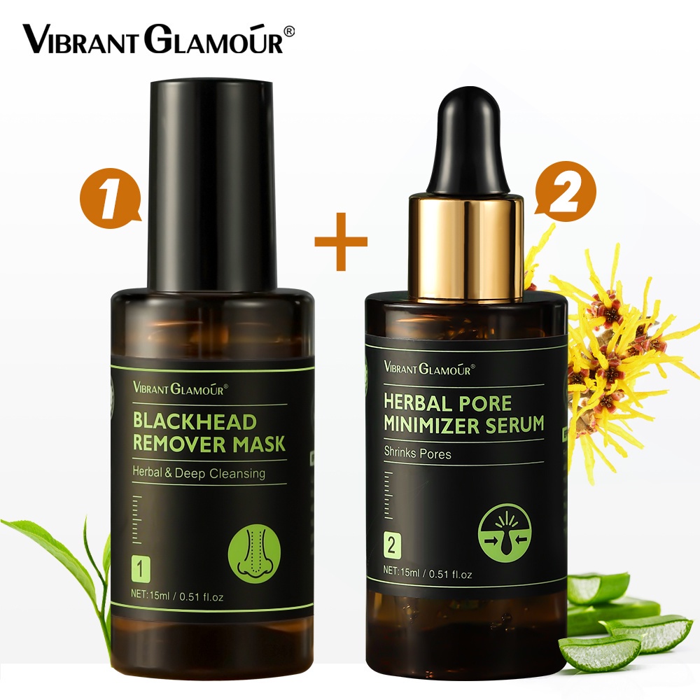 VIBRANT GLAMOUR Herbal Blackhead Remover Set Whiteheads Blackheads Mask