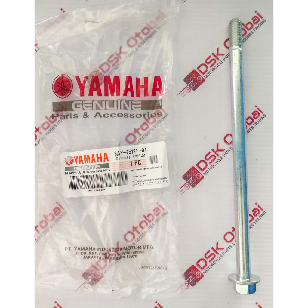 Front Wheel Axle (Genuine) for Mio Sporty/Mio i 125/Mio Soul i 115/Mio