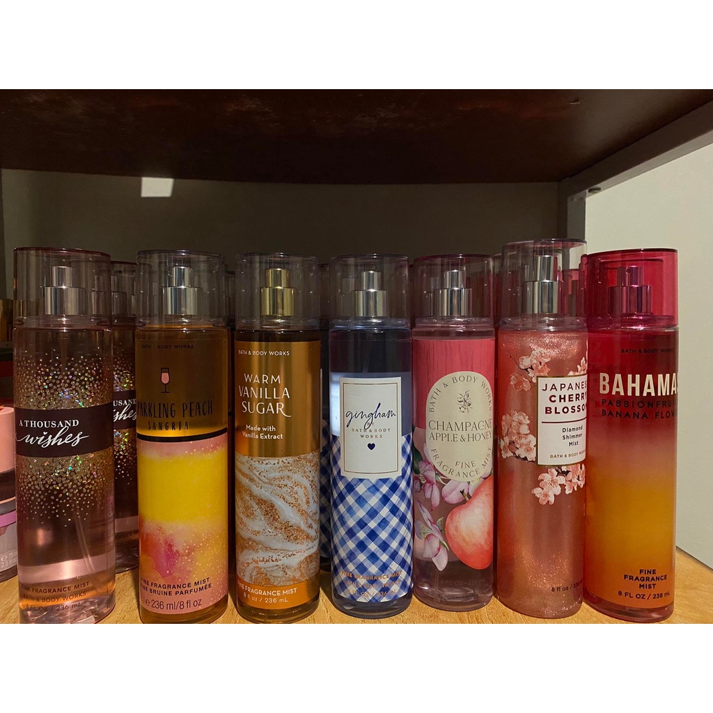 Bath & Body Works Perfume/Body Mist 236ml (Original From US) | Shopee ...