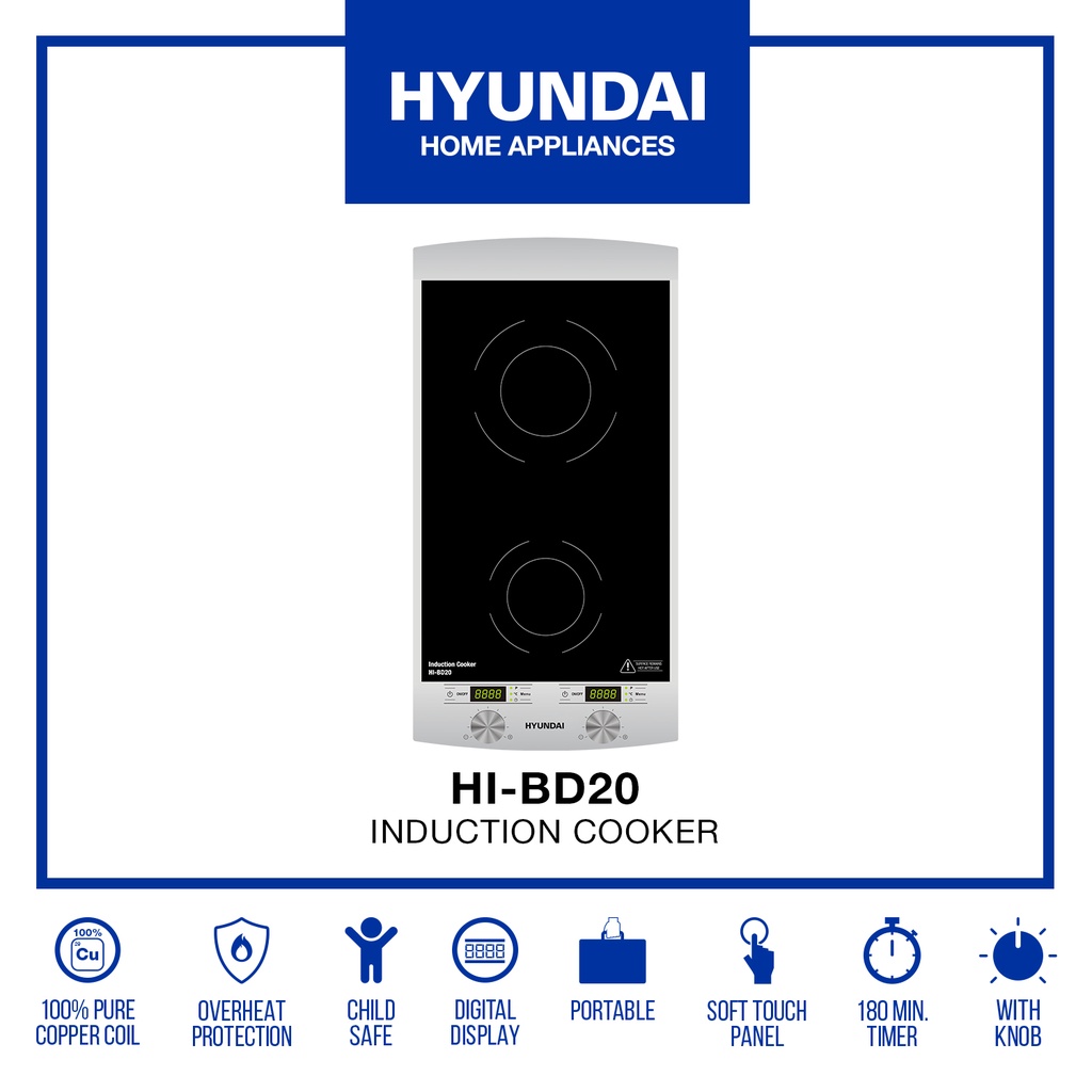 Hyundai Induction Cooker HIBD20 yhx Shopee Philippines