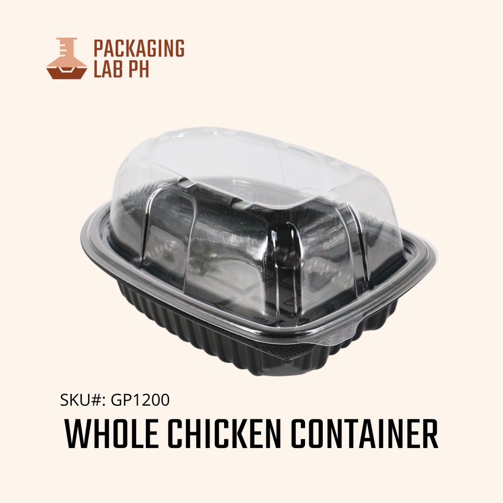 Whole Chicken Container / Rotisserie Chicken Roast Chicken Takeout Box