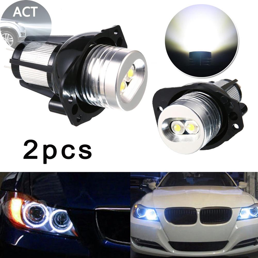 Ready Stock】ﺴ✓Angel Eyes Light LED White Headlights Auto Marker Set Car For BMW  E90 E91 2005-2008 D