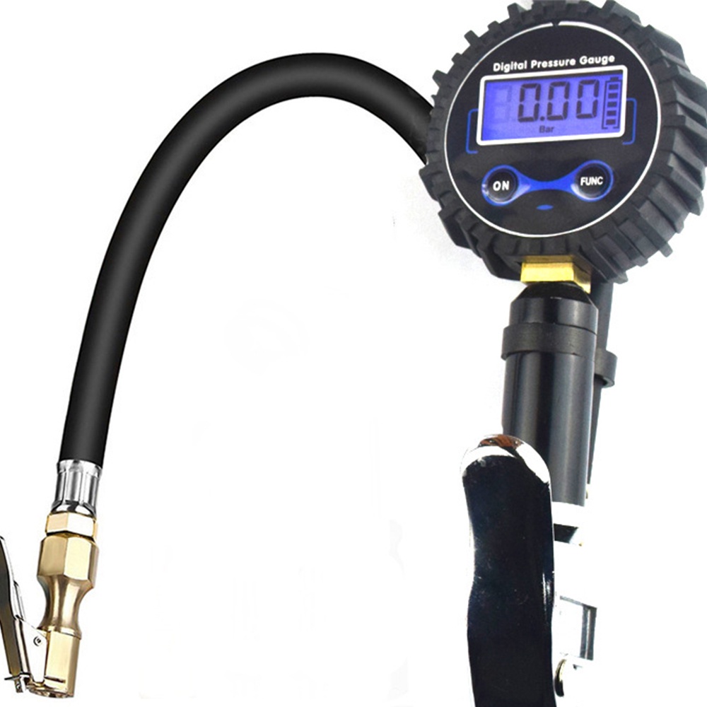 Car Truck Tire Air Pressure Inflator Gauge LCD Display LED Backlight ...