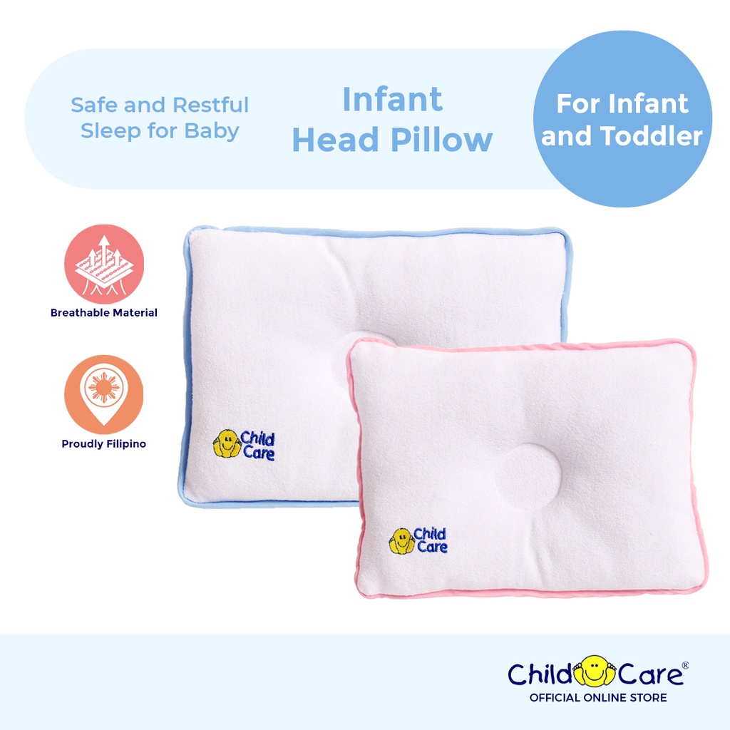 Child Care Infant Head Pillow (Terry Fabric) (For Baby) Shopee