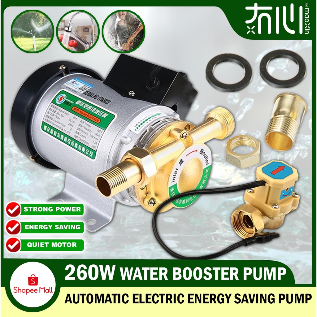 Mx Mall Water Booster Pump 220v 260w Electronic Automatic Home Shower