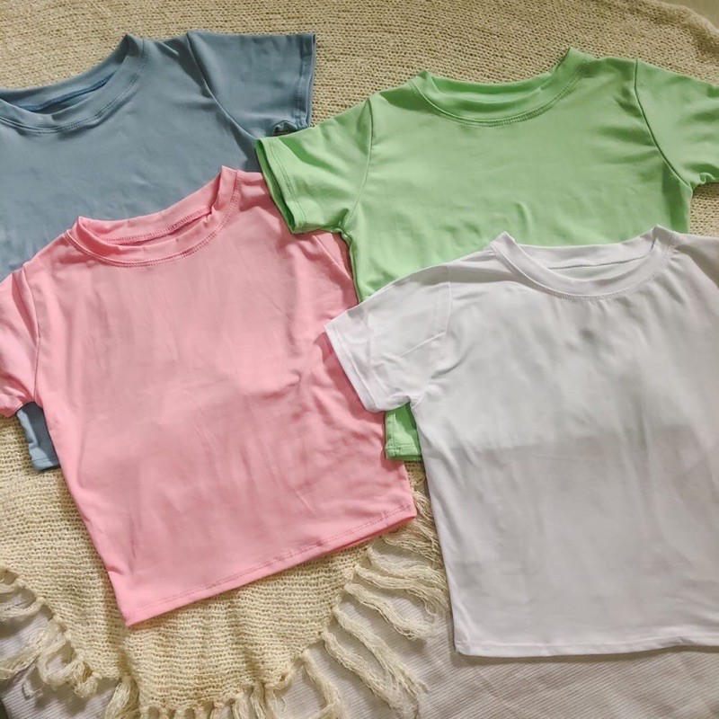 CROP TOP Pastel Colors | Shopee Philippines