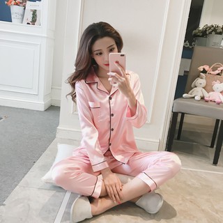 pajama sleepwear for women Satin sleep wear terno plus size pajama