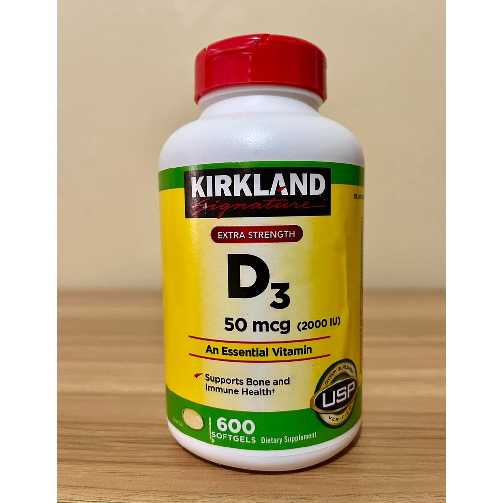 Kirkland Vitamin D3 2000 IU 600 softgels Shopee Philippines