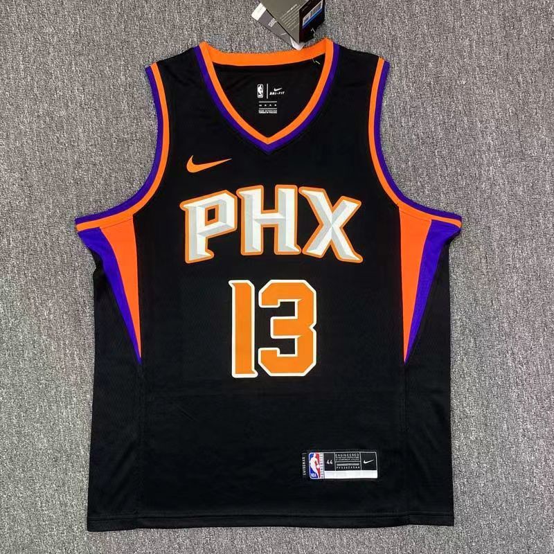 Nba Basketball Men's Jersey Phoenix Suns #13 Steve Nash Jerseys Black 