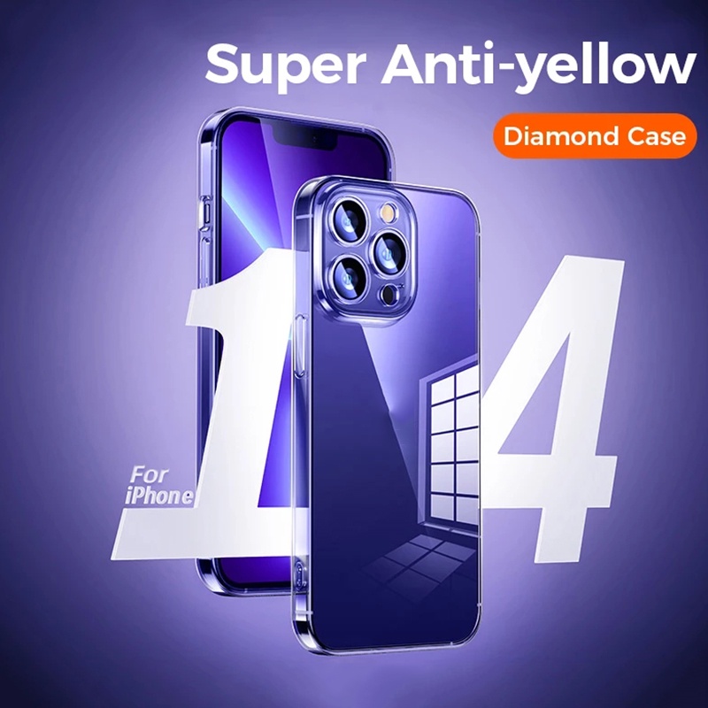 Luxury Clear Phone Case Compatible for iPhone 14 13 12 11 Pro Max 14