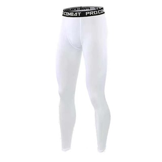 White Compression High Elastic Quick-Drying Leggings Sports Equipment  Basketball Cropped Pants Training Fitness Anti-Collision Honeycomb Knee Pads