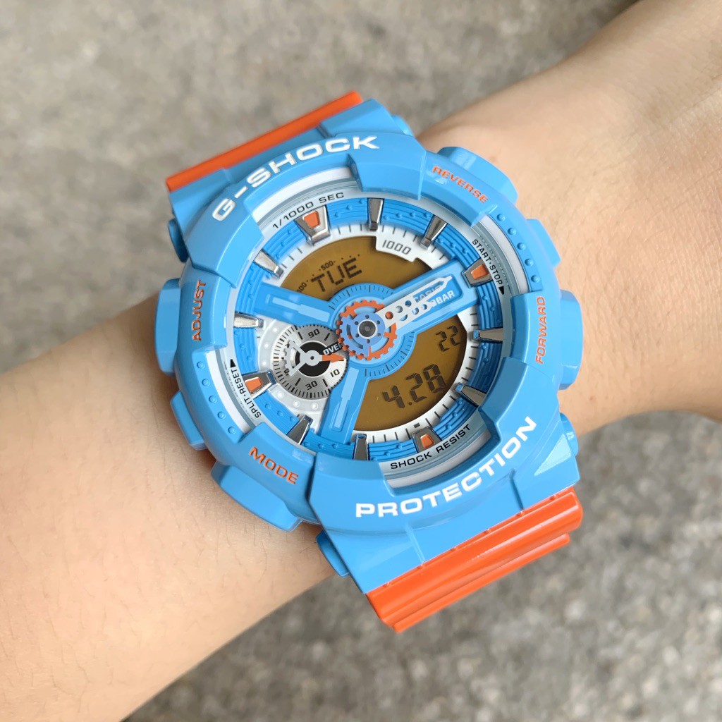 G shock blue and orange new arrivals