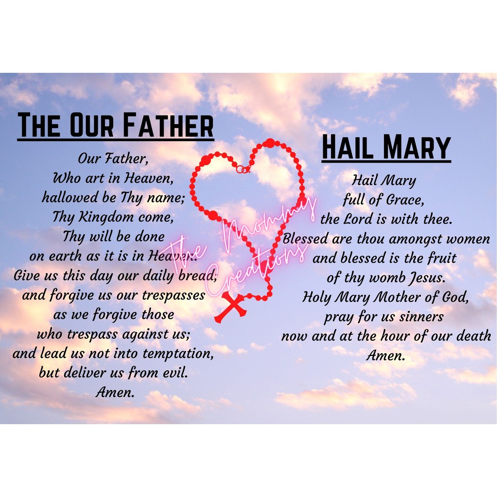 [COD] PRAYER Laminated Chart PHOTO PAPER!! | Shopee Philippines