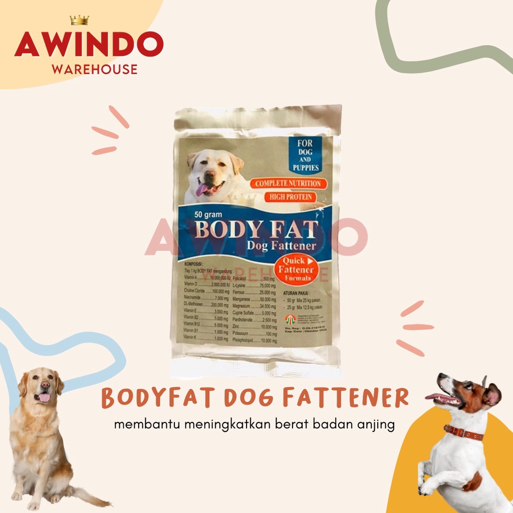 Body FAT DOG FATTENER DOG DOG Fattening Nutrition Vitamin Medicine